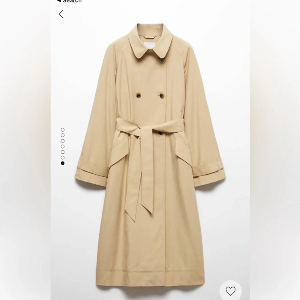 MANGO Women's Double-Button Trench Coat - Picture 5 of 10